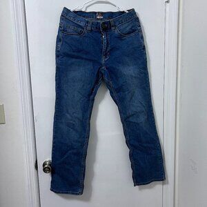 Ridgecut Men's Straight Fit Mid-Rise Denim Flex Work Jeans